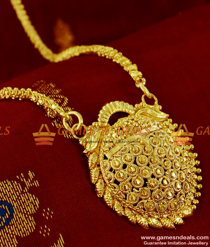 BGDR119 - Unique Kerala Beaded Dollar Half Leaf Design Party Wear Jewellery
