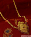 BGDR123 - Great Looking Ruby Stone Dollar South Indian Kerala Type Ornament