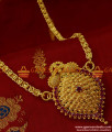 BGDR123 - Great Looking Ruby Stone Dollar South Indian Kerala Type Ornament