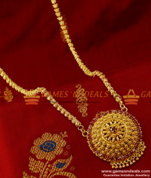 BGDR142 - Party Wear Semi Precious Ruby Stone Imitation Dollar Floral Design BGDR142 - Party Wear Semi Precious Ruby Stone Imitation Dollar Floral Design