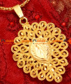 BGDR15- Gold Plated Imitation Chain With Leaf Dollar Design Twisted Jewelry BGDR15- Gold Plated Imitation Chain With Leaf Dollar Design Twisted Jewelry