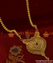 BGDR163 - Eye Catching Trendy Green Stone Kerala Dollar Imitation Jewelry BGDR163 - Eye Catching Trendy Green Stone Kerala Dollar Imitation Jewelry