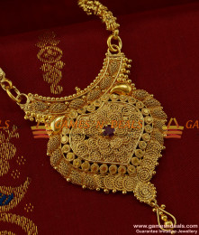 BGDR164 - Eye Catching Trendy Red Stone Kerala Dollar Imitation Jewelry BGDR164 - Eye Catching Trendy Red Stone Kerala Dollar Imitation Jewelry