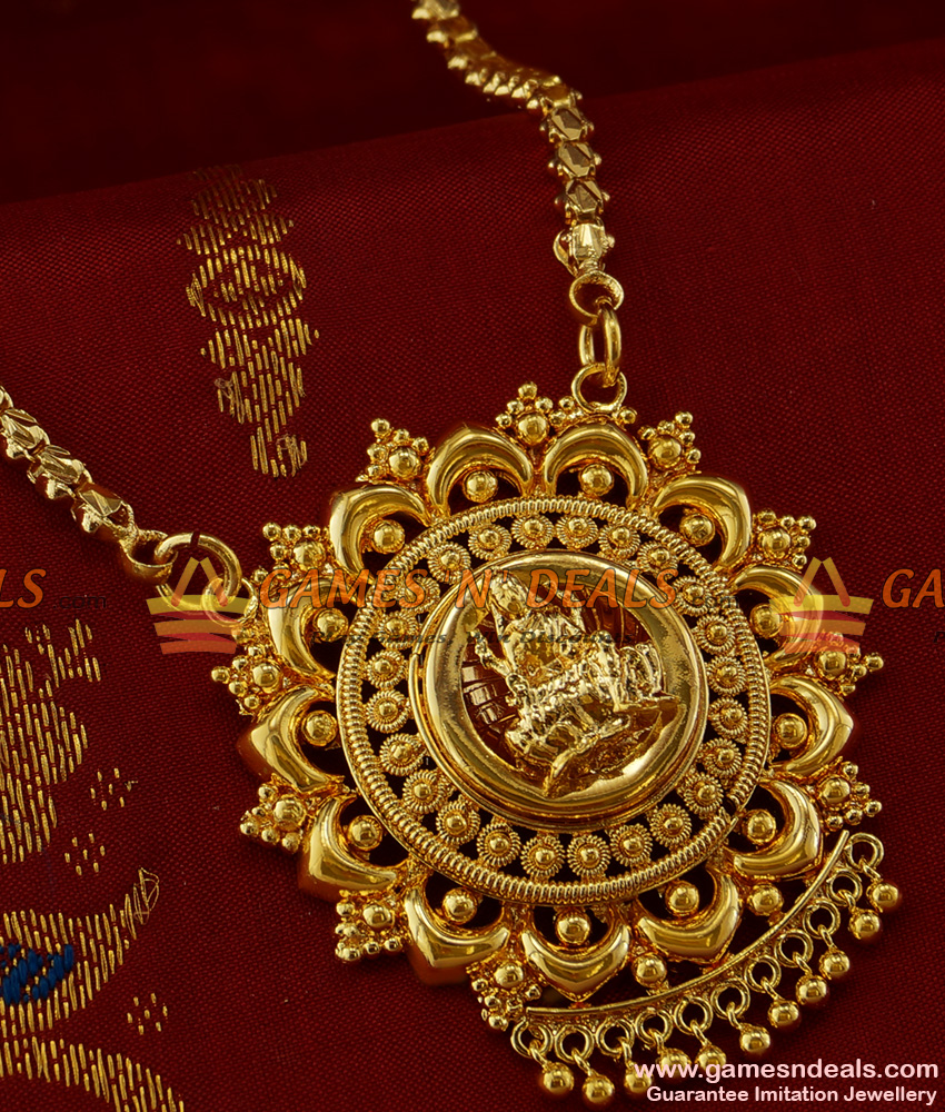 BGDR165 - Traditional Gold Plated Imitation Chain Guarantee Lakshmi Dollar