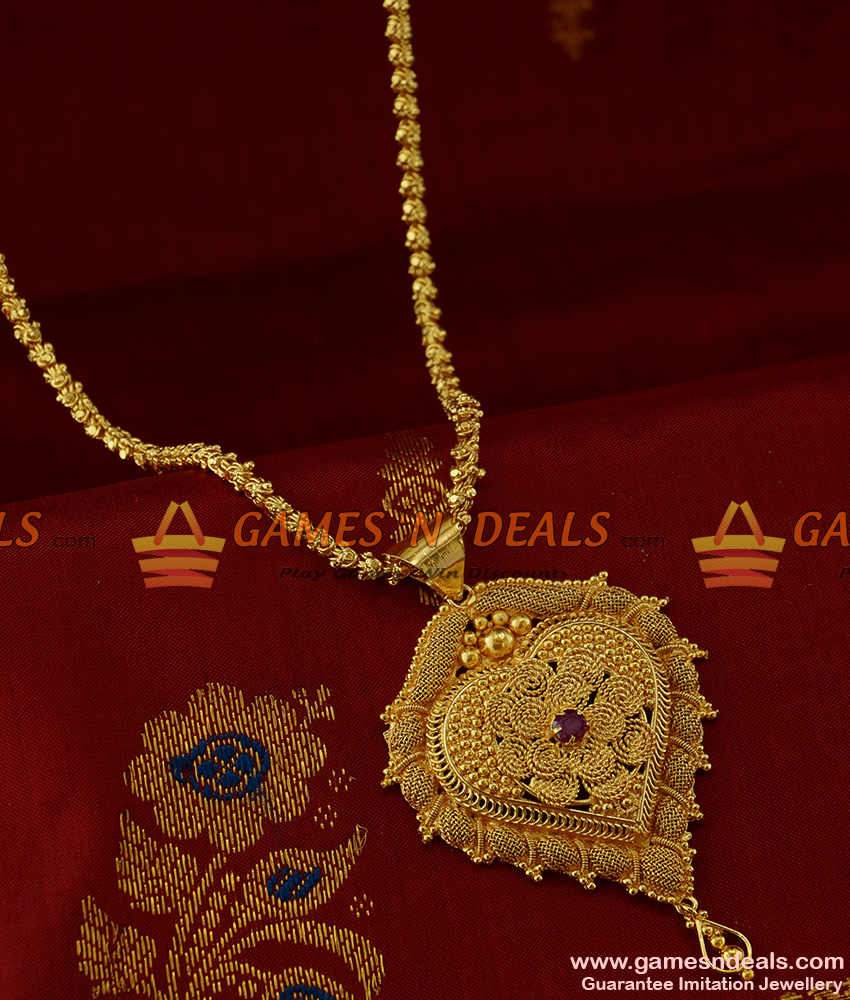 BGDR168 - Micro Gold Plated Heartin Dollar Guarantee Imitation Jewelry
