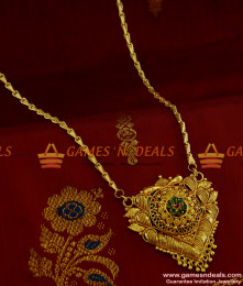 BGDR186 - Semi Precious AD 7 Stone Dollar with Wheat Chain Low Price Online BGDR186 - Semi Precious AD 7 Stone Dollar with Wheat Chain Low Price Online