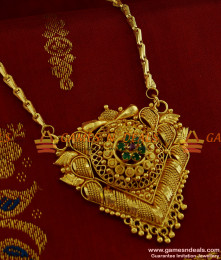 BGDR186 - Semi Precious AD 7 Stone Dollar with Wheat Chain Low Price Online BGDR186 - Semi Precious AD 7 Stone Dollar with Wheat Chain Low Price Online