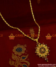 BGDR189 - AD Stone Light Weight Surya Chakra Flower Dollar Buy Online BGDR189 - AD Stone Light Weight Surya Chakra Flower Dollar Buy Online