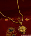 BGDR193 - South Indian Heartin Design Ruby Dollar Imitation Jewelry Online