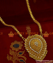 BGDR200 - Unique Full Sparkling AD White Stone Big Heart Dollar Heavy Chain BGDR200 - Unique Full Sparkling AD White Stone Big Heart Dollar Heavy Chain