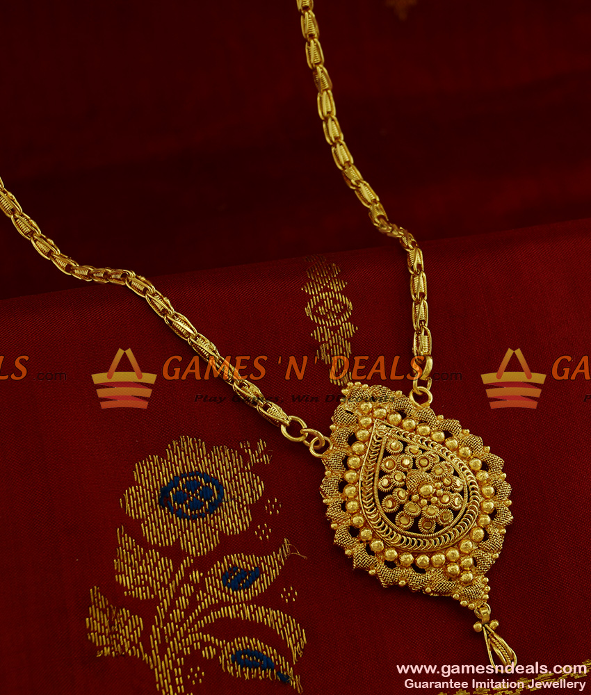 BGDR208 - Traditional Tamilnadu Design Dollar with Spring Type Chain Online