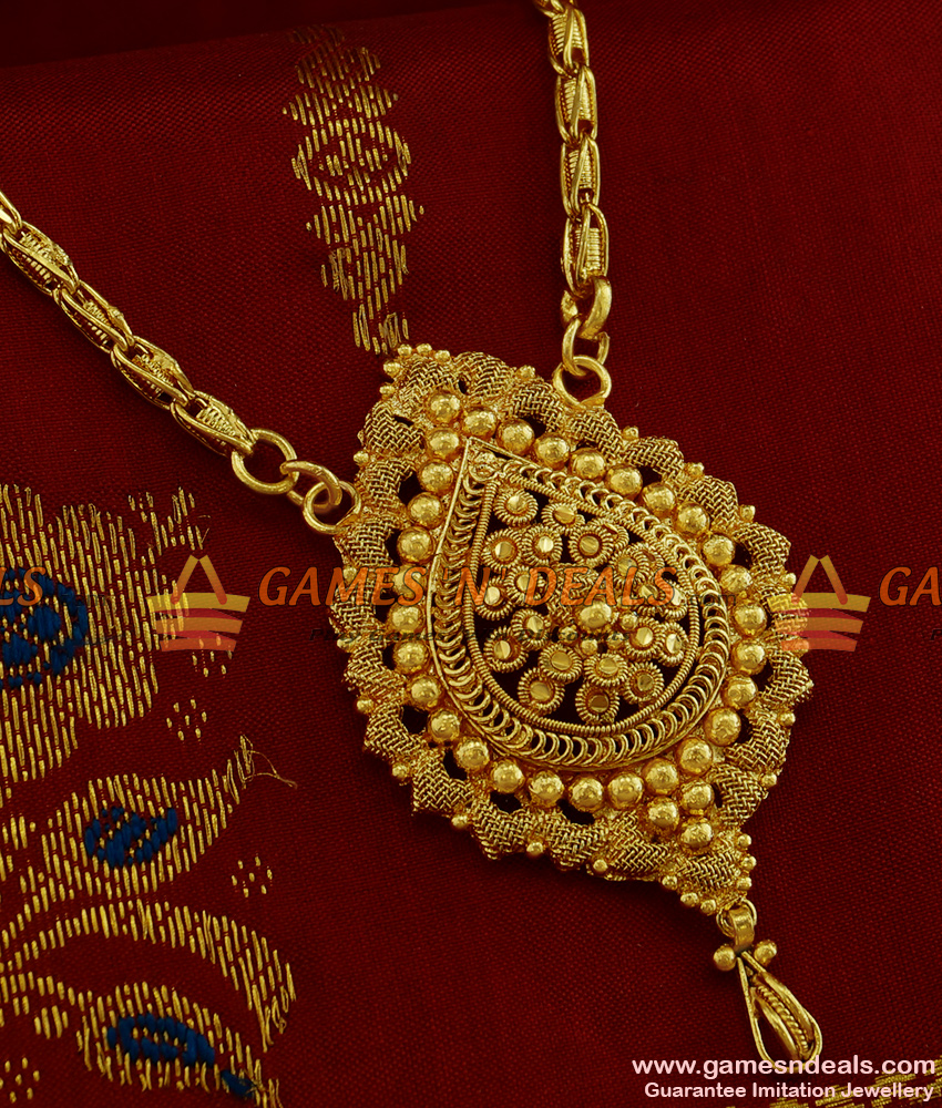 BGDR208 - Traditional Tamilnadu Design Dollar with Spring Type Chain Online