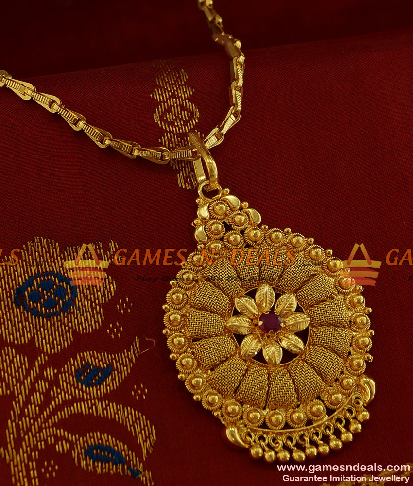 BGDR216 - South Indian Traditional Kerala Design Party Wear Imitation Dollar 