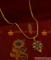 BGDR235 - Semi Precious First Quality Emerald Ruby Stone Dollar with Chain BGDR235 - Semi Precious First Quality Emerald Ruby Stone Dollar with Chain