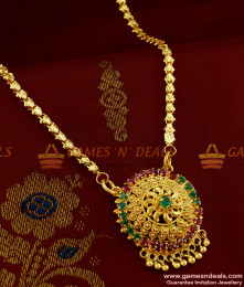 BGDR258 - Semi Precious AD Stone Medium Sized Dollar with Box Chain BGDR258 - Semi Precious AD Stone Medium Sized Dollar with Box Chain