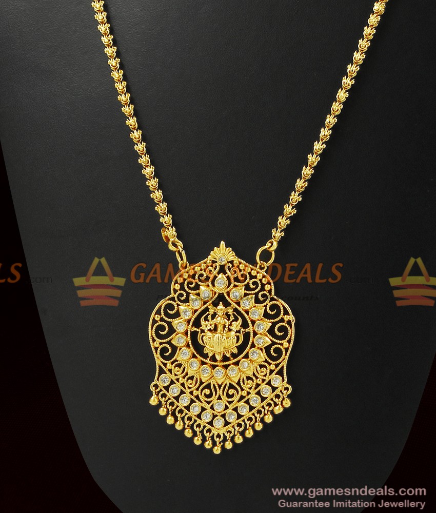 High on Fashion Traditional White Stone Lakshmi Dollar| BGDR283