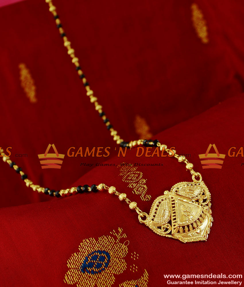 BGDR88 - Single Line Chain Traditional Plain Dollar Imitation Mangalsutra Design BGDR88 - Single Line Chain Traditional Plain Dollar Imitation Mangalsutra Design