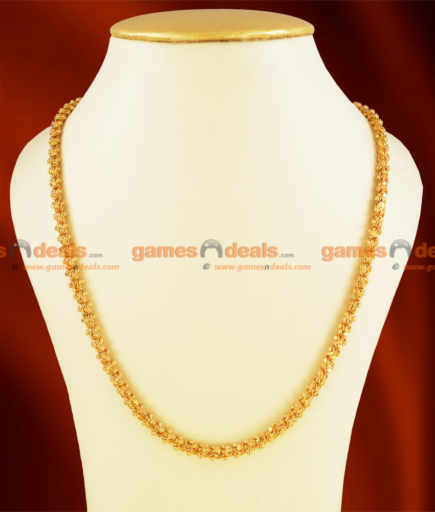 CDAS01-XLG - 36 inches Extra Long Gold Plated Kerala Jasmine Special Chain