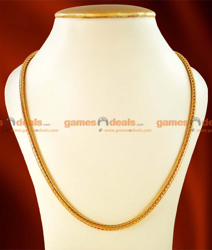CDAS03-LG - 30 inches Gold Plated Thirumangalyam Kodi Knitted Design Chain