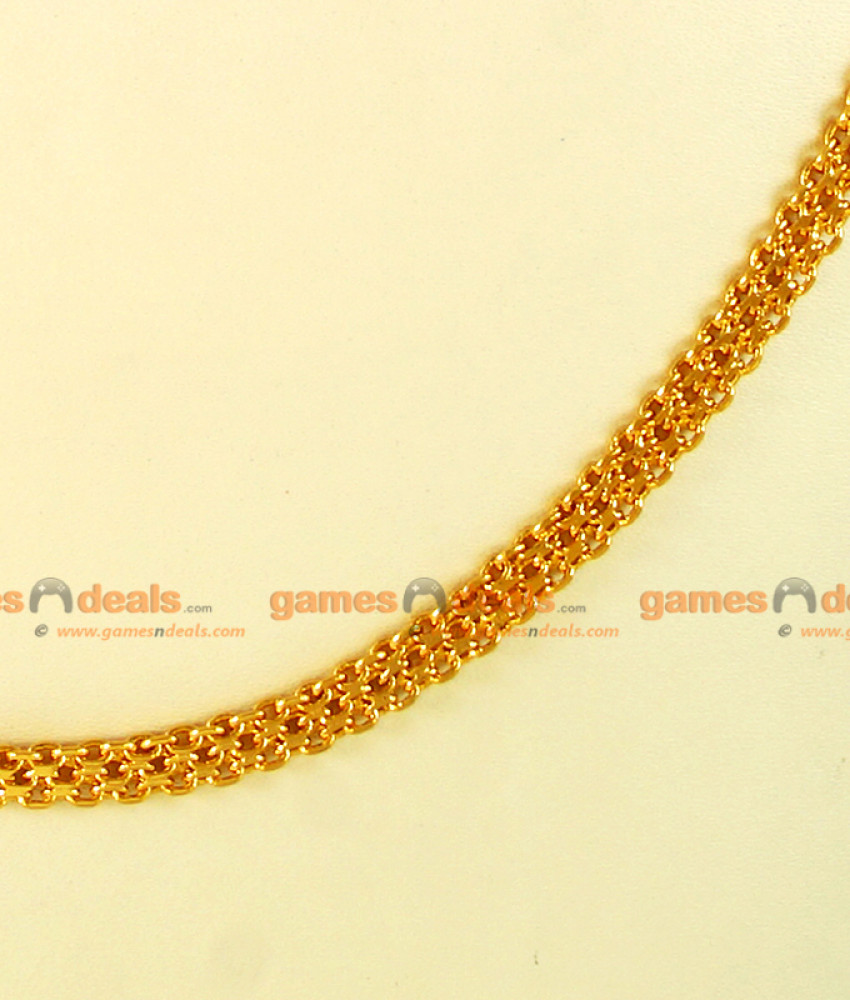 CGLM04 - 24ct Thick Gold Plated Jewely Delhi SP Net Chain Mens Model