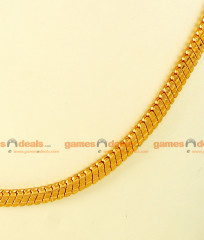 CGLM05 - Gold Plated Lovy S Cut Design Men's Traditional Indian Chain CGLM05 - Gold Plated Lovy S Cut Design Men's Traditional Indian Chain