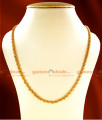 CGLM08-LG - 30 inches Long Gold Plated Jewely Traditional Wheat Chain