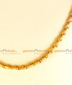 CGLM08-LG - 30 inches Long Gold Plated Jewely Traditional Wheat Chain