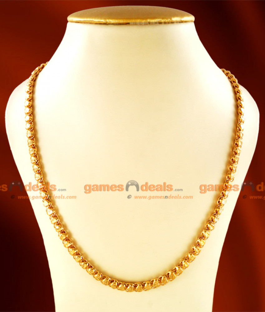 CHRT02 - Gold Plated Jewelry Heartin Design Thick Chain