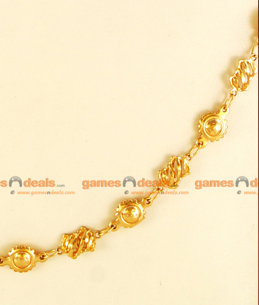 CKFJ01 - Gold Plated Jewelry Light Weight Fancy Chain South Indian Rare and Unique Model