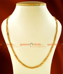 CKMN08-LG - 30 inches Gold Plated Kerala Spring Design Chain