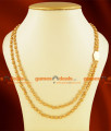 CKMN27 - Gold Plated Double Layer Rettavadam Design Guarantee Chain