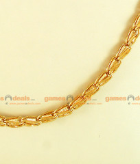 CKMN13 - Gold Plated Jewelry Interlock Spring Design Chain CKMN13 - Gold Plated Jewelry Interlock Spring Design Chain