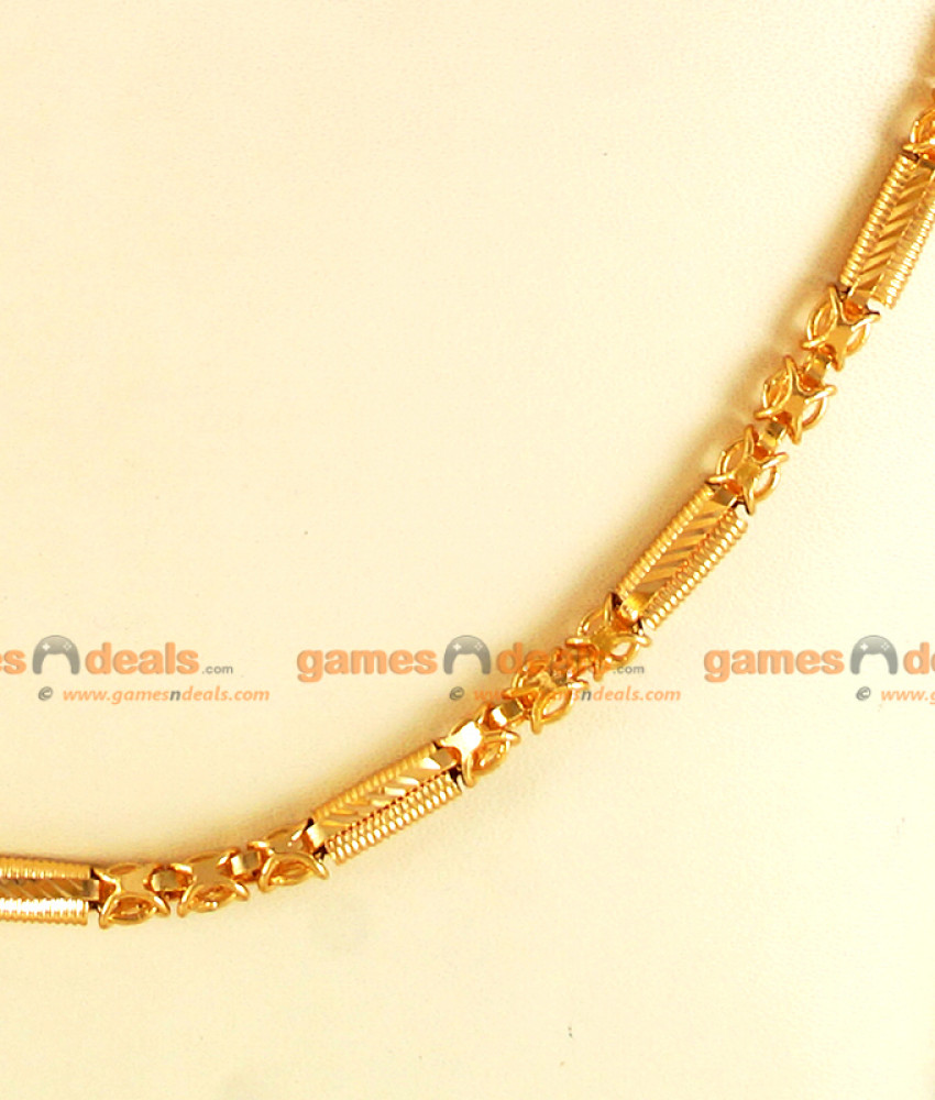 CKMN15-LG - 30 inches Gold Plated Light Weight Spring Imitation Chain