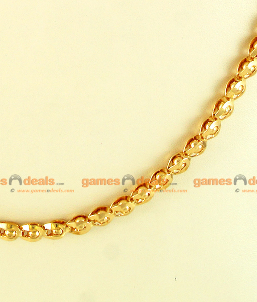 CKMN16-LG 30 inches Gold Plated Light Petal Balls Chain