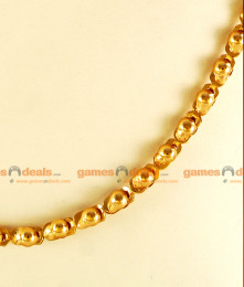 CKMN23-LG - 30 inches Pure 24ct Gold Plated Light Weight Kumil Chain Online CKMN23-LG - 30 inches Pure 24ct Gold Plated Light Weight Kumil Chain Online
