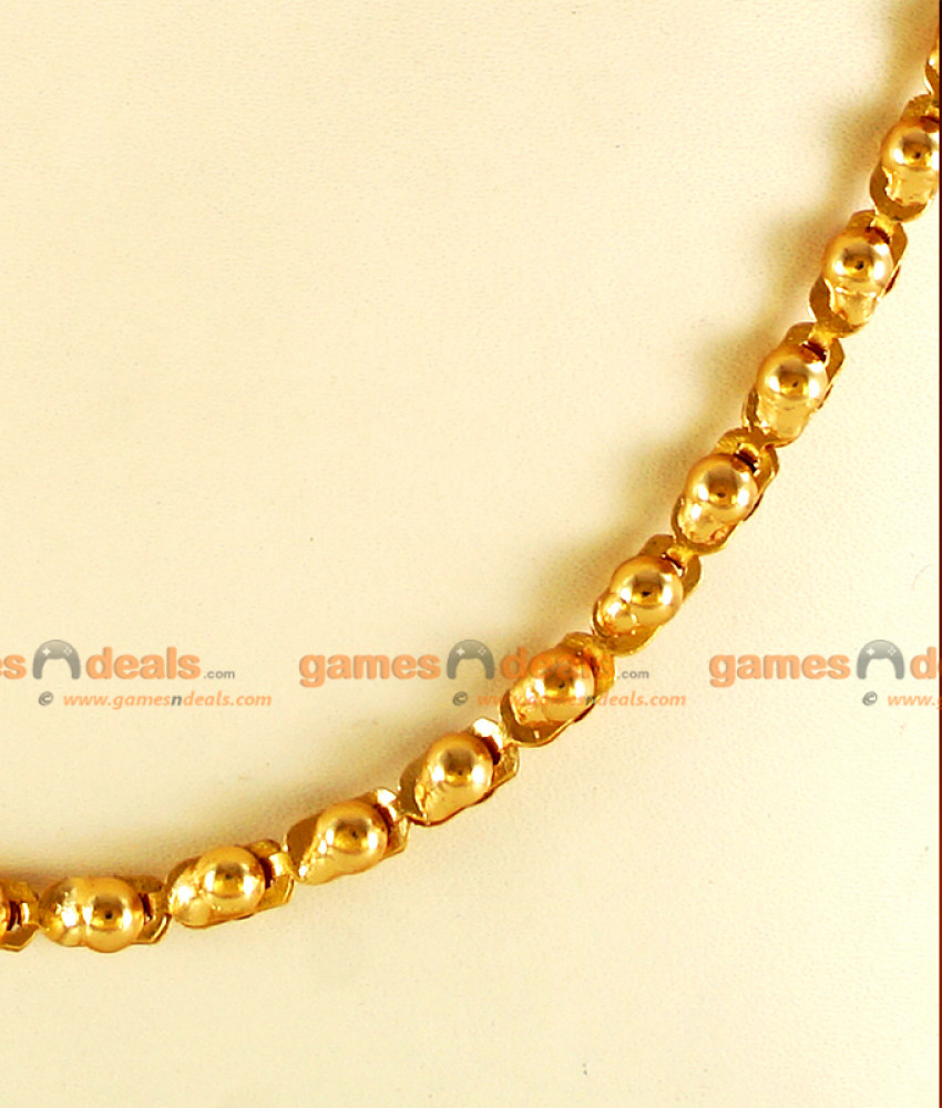 CKMN23-LG - 30 inches Pure 24ct Gold Plated Light Weight Kumil Chain Online