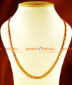 CKMN24 -LG-30inches Gold Plated Jewellery Traditional Gold Beaded Spring Petal Design Chain