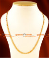 CKMN25-LG - 30 inches Long Gold Plated Jewellery Trendy Spring Petal Design Chain