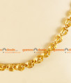 CH0105- Gold Plated Jewellery Traditional Box Chain Lotus Flower Design 
