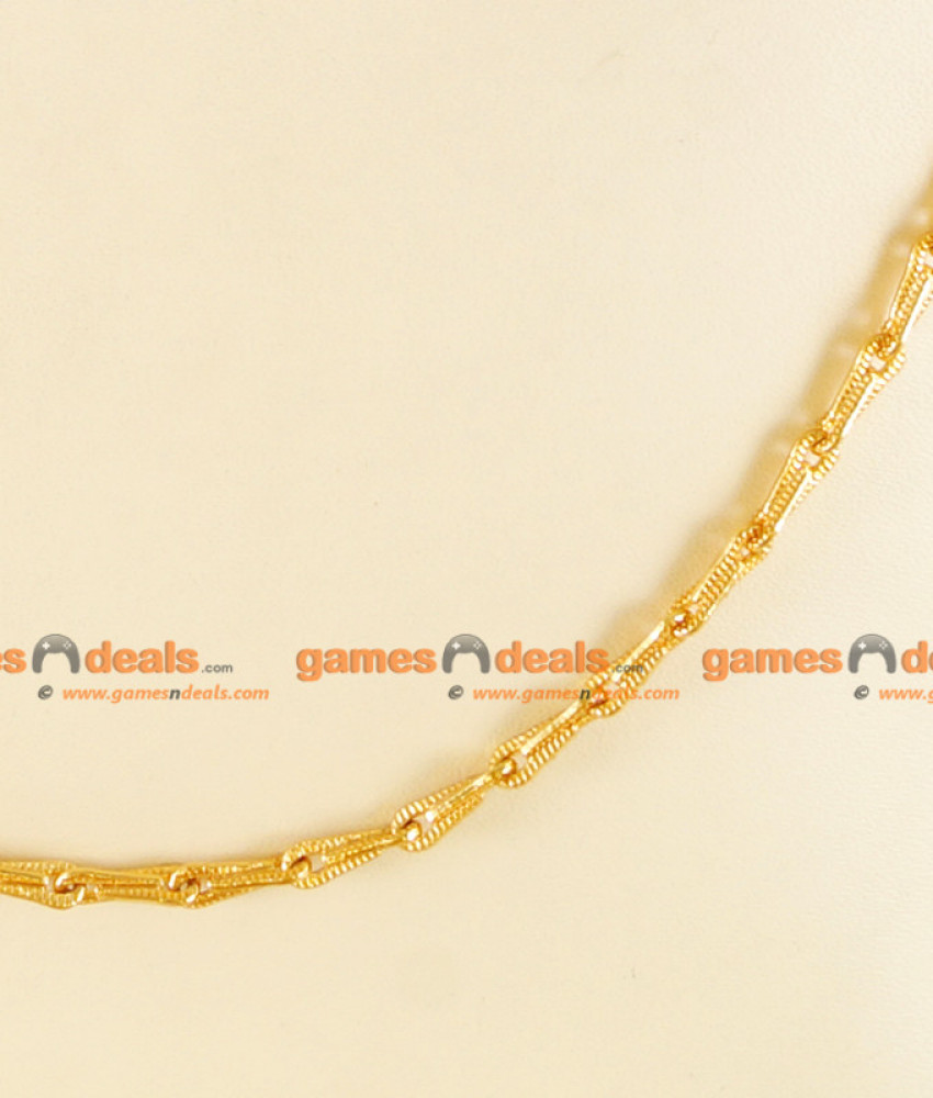 CH0108- Gold Plated Jewellery Traditional Fast Moving Light Weight Men's Chain