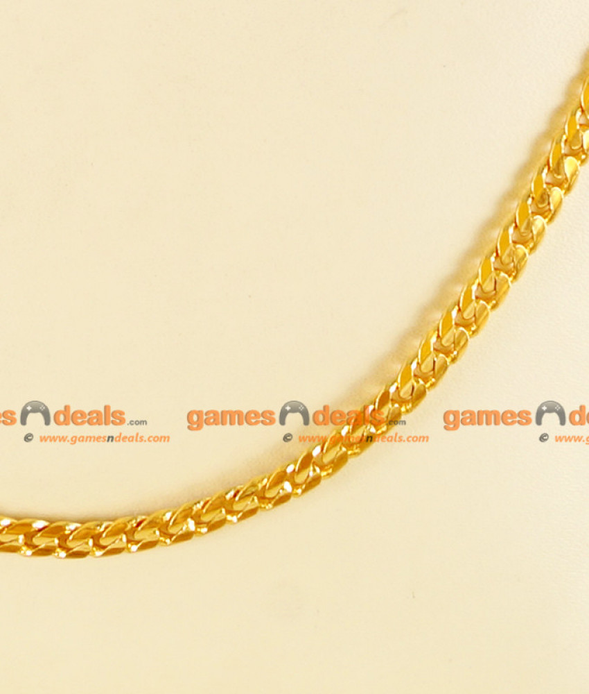 CH0110- Gold Plated Jewellery Traditional Light Weight Mens Chain Design