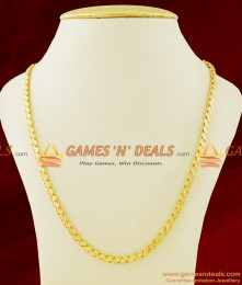 CHRT22 - Gold Plated Leaf Cut S-Plate Design Thick Chain Guarantee Jewelry CHRT22 - Gold Plated Leaf Cut S-Plate Design Thick Chain Guarantee Jewelry