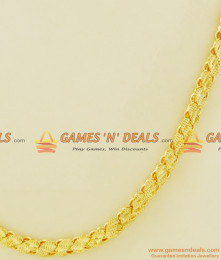 CHRT22 - Gold Plated Leaf Cut S-Plate Design Thick Chain Guarantee Jewelry CHRT22 - Gold Plated Leaf Cut S-Plate Design Thick Chain Guarantee Jewelry