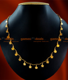 SMDR07 - 24ct Gold Plated Short Chain Flower Design  SMDR07 - 24ct Gold Plated Short Chain Flower Design