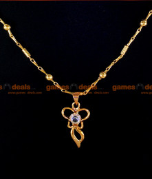 SMDR09 - 24ct Butterfly design Stone Dollar with Wheat Design Gold Plated Chain Model SMDR09 - 24ct Butterfly design Stone Dollar with Wheat Design Gold Plated Chain Model