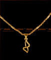 SMDR15 - 24ct Pure Gold Plated Short Chain with Hourglass Dollar