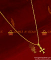 SMDR113 - Gold Plated Christian Cross Dollar Pendant South Indian Imitation Jewelry