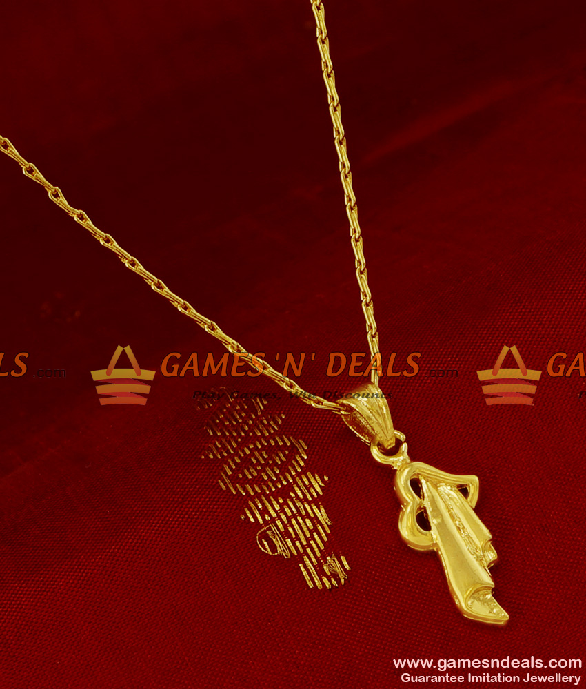 SMDR119 - Fancy Short Chain with Dollar Gold Plated Imitation Pendant Design Online