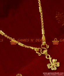 SMDR130 - College Girls Daily Wear Pendant Multicolor Zircon Stone Flower Design with Short Chain SMDR130 - College Girls Daily Wear Pendant Multicolor Zircon Stone Flower Design with Short Chain