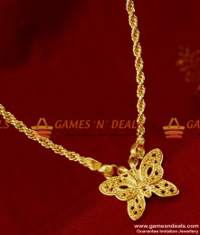 SMDR132 - Trendy Teen 3D Butterfly Fancy Pendant Design Short Chain Imitation Jewelry SMDR132 - Trendy Teen 3D Butterfly Fancy Pendant Design Short Chain Imitation Jewelry